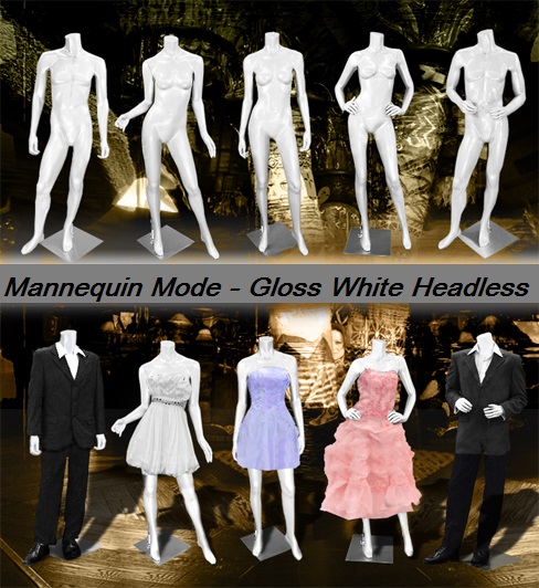 Gloss White Headless Mannequins